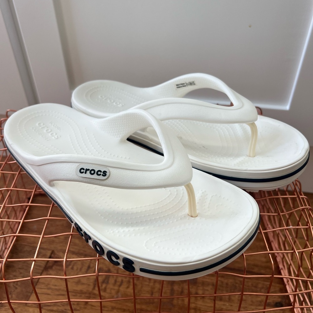 CROCS White Sole Sandals